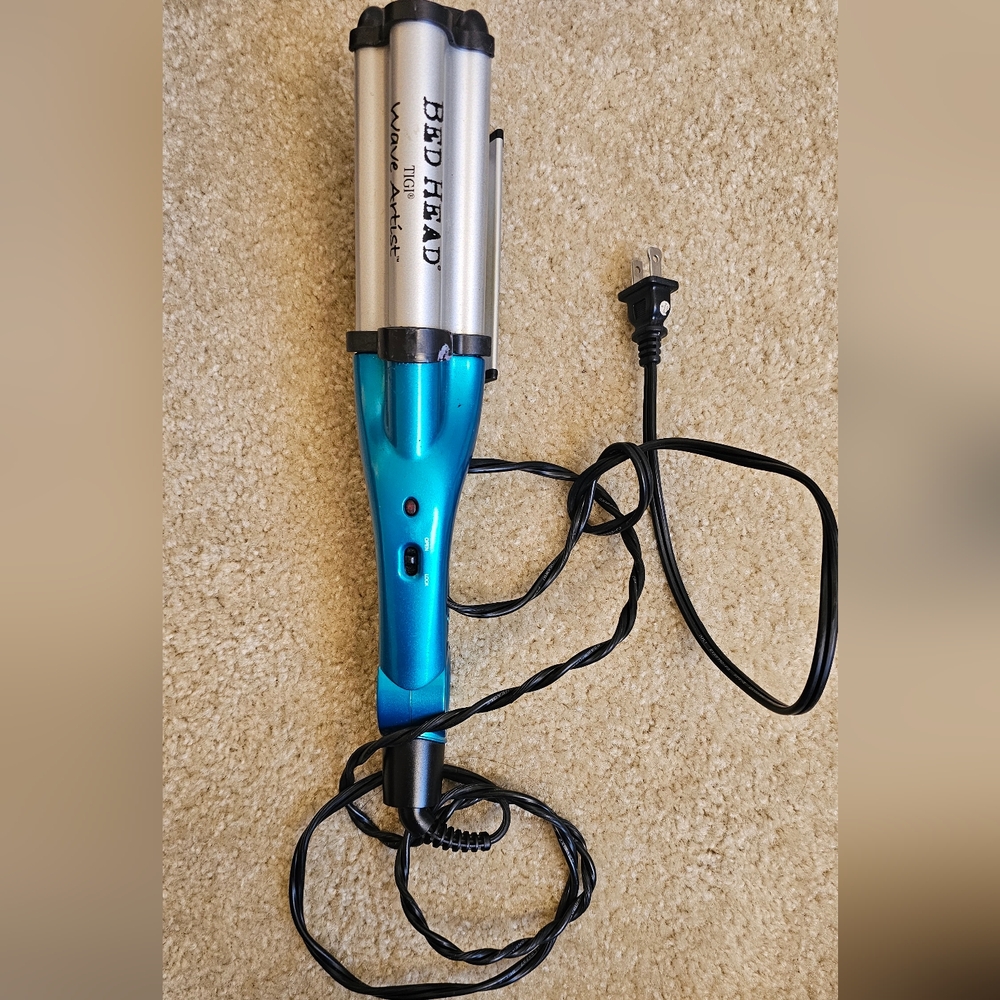 Blue and Silver Hair Styling Tool